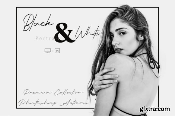 20 Black & White Portrait Photoshop » GFxtra