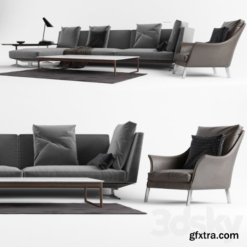 Flexform Set 02 Evergreen Sofa