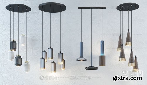 Minimalist chandelier 92693