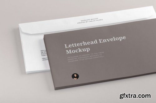 CreativeMarket - Letterhead Envelope Mockup 01 4524347