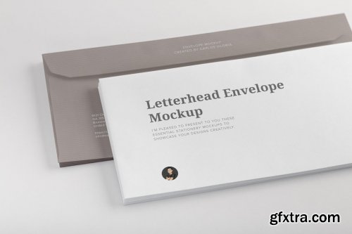 CreativeMarket - Letterhead Envelope Mockup 01 4524347