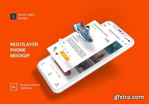 CreativeMarket - iPhone X Multilayer Mockup Set 4127981