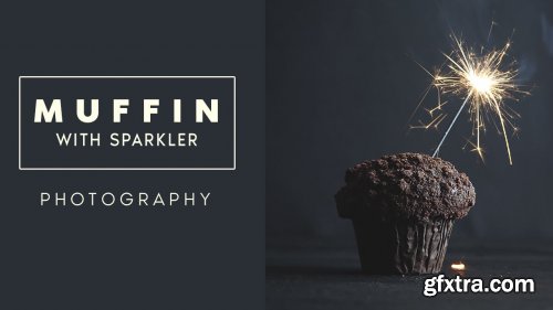  Muffin With Sparkler Photography