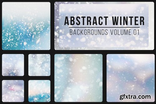 CreativeMarket - Abstract Winter Backgrounds Vol. 01 6793599