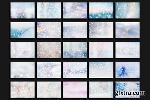 CreativeMarket - Abstract Winter Backgrounds Vol. 01 6793599