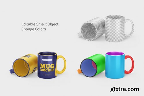 CreativeMarket - Matte Mug Mockup Set 6802444