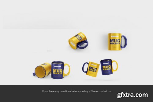 CreativeMarket - Matte Mug Mockup Set 6802444