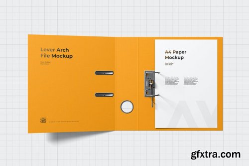 Lever Arch File Mockup