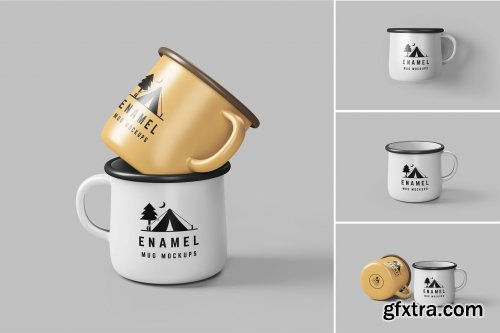 Enamel Mug Mockups