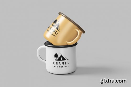 Enamel Mug Mockups