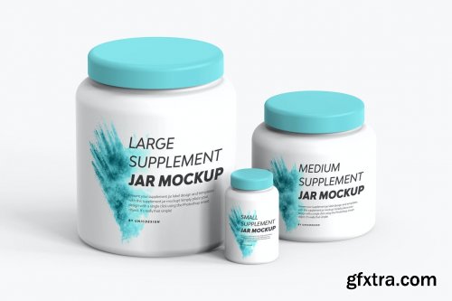 Supplement Jar Mockup