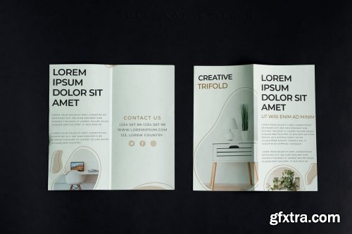 Mockup brochure on black