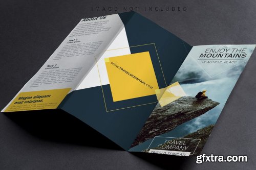 Mockup brochure on black