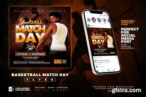 Basketball Match Day Flyer | Street Ball