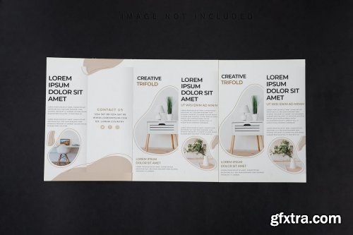 Mockup brochure on black