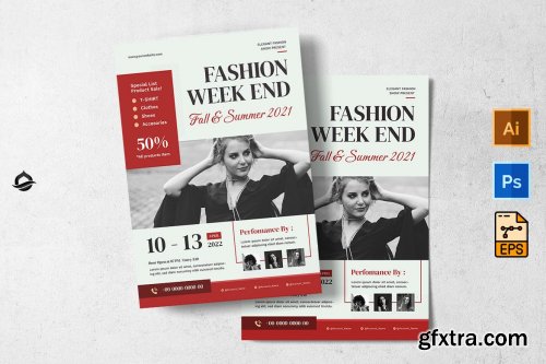 Elegant Fashion Week Sale Flyer & Instagram post