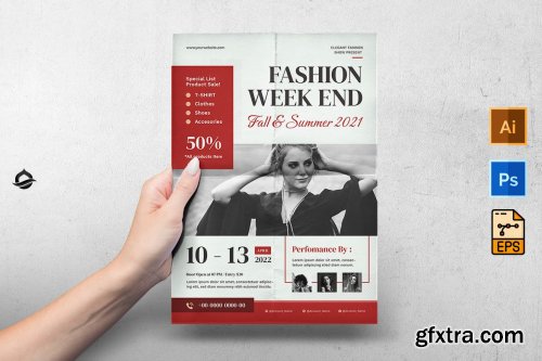 Elegant Fashion Week Sale Flyer & Instagram post