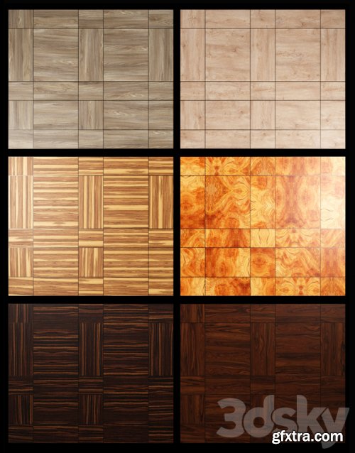 Acoustic decorative panels 6 kinds, set 21