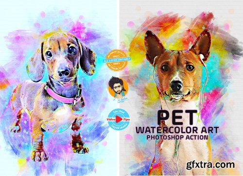 CreativeMarket - Pet Watercolor Art Plugin 6447259