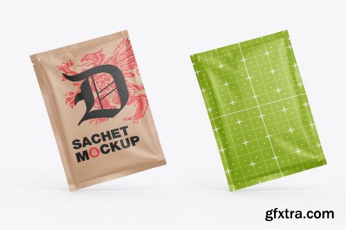 Kraft Sachet Mockup