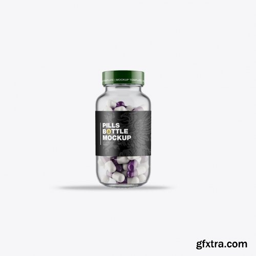 Pills Bottle Mockup