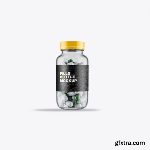 Pills Bottle Mockup