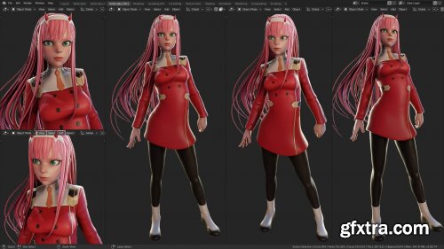 Patreon - Character Sculpt Zero Two by YanSculpts