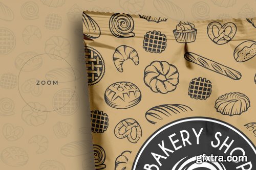 CreativeMarket - Plastic Snack Pouch Packaging Mockup 4131714
