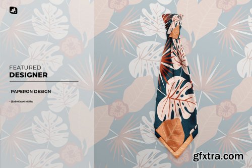 CreativeMarket - Female Necktie Mockup 6763248