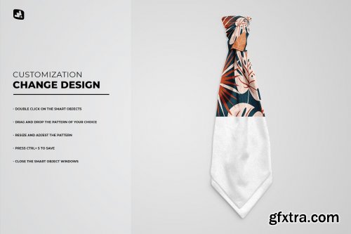 CreativeMarket - Female Necktie Mockup 6763248