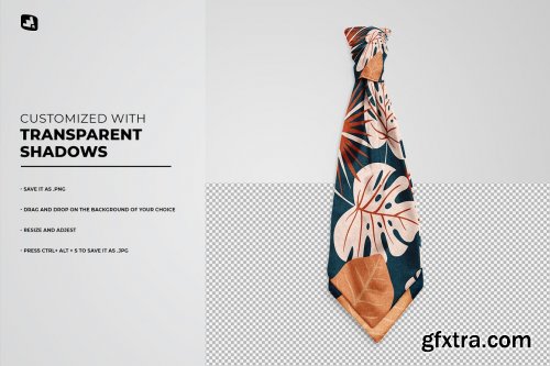 CreativeMarket - Female Necktie Mockup 6763248