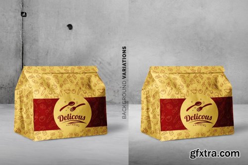 CreativeMarket - Takeout Paper Bag Packaging Mockup 6703729