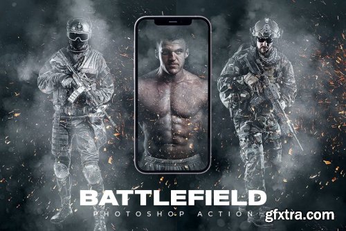 Battlefield Photoshop Action