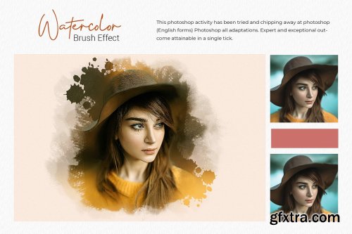 CreativeMarket - Watercolor Photo Effect Template 6850227