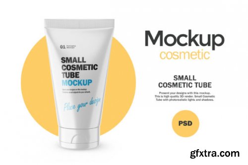 Small Cosmetic Tube - PSD Mockup