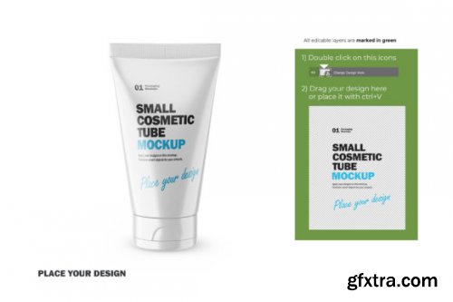 Small Cosmetic Tube - PSD Mockup