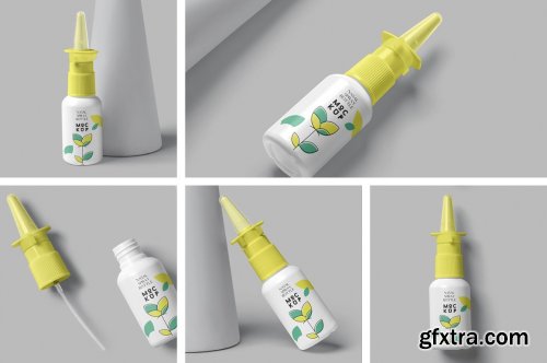 CreativeMarket - Nasal Spray Mockups 6815518