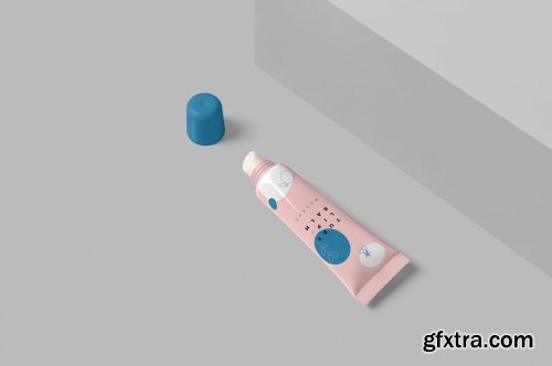 CreativeMarket - Lip Balm Soft Squeeze Tube Mockups 6830619