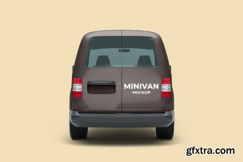 CreativeMarket - Mini Van Mockup - 6 views 6215356