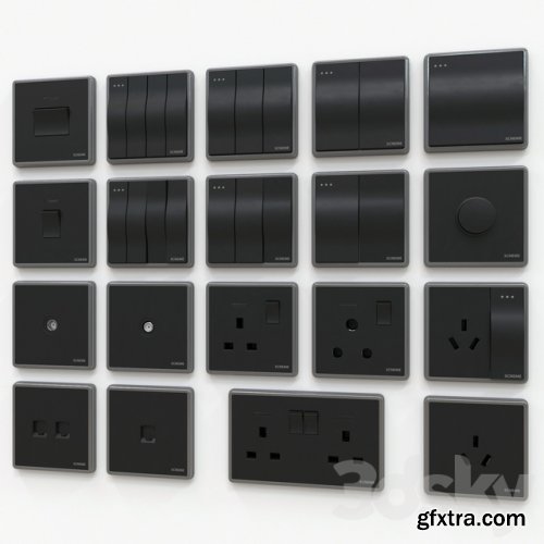 Scneme wall switches & sockets