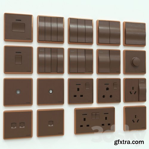 Scneme wall switches & sockets