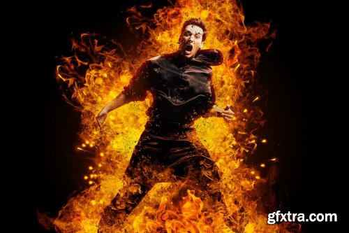 Fire Effect Photoshop Action