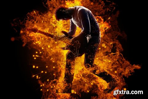 Fire Effect Photoshop Action