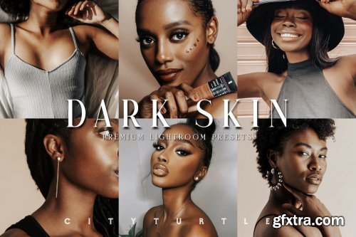 Moody DARK SKIN Beauty Portrait Lightroom Presets