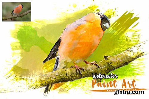 CreativeMarket - Watercolor Paint Art Photoshop Action 6794756