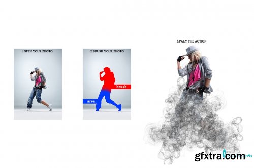 CreativeMarket - Smoke Photoshop Action 6800329