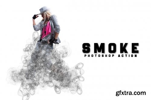 CreativeMarket - Smoke Photoshop Action 6800329