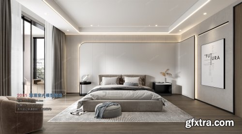 3d66 2021 | Bedroom VRay 01