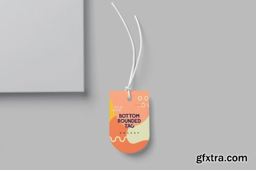 CreativeMarket - Side Oval Shape Tag Mockups 6865438