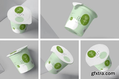 CreativeMarket - Yogurt Cup Mockups 6849615 